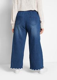 Extra wijde instapjeans met schulprandje en comfortband, bpc bonprix collection