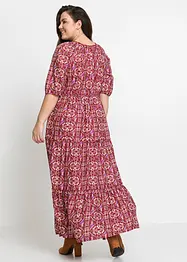 Gedessineerde maxi jurk van viscose, bonprix