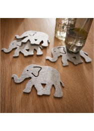 Onderzetter olifant (set van 4), bpc living bonprix collection