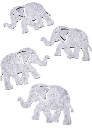 Onderzetter olifant (set van 4), bpc living bonprix collection