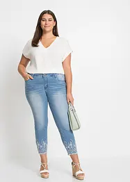 Skinny jeans met mid waist, bonprix