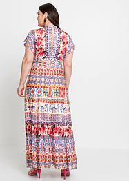 Maxi jurk met strikceintuur, korte maat, BODYFLIRT boutique