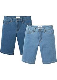 Stretch jeans bermuda met comfort fit, regular (set van 2), John Baner JEANSWEAR