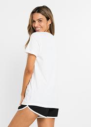 Shortama met glittersteentjes (2-dlg. set), bpc bonprix collection