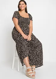 Maxi jurk van viscose, korte maat, bonprix
