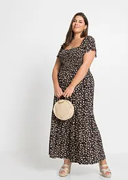 Maxi jurk van viscose, korte maat, bonprix