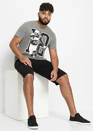 Sweat bermuda met cargozakken van puur katoen, bonprix