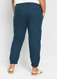 Cargo broek met linnen, bonprix