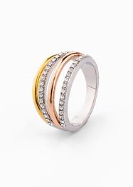 Ring met kristallen, bpc bonprix collection