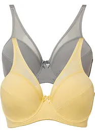 Beugel bh met mesh (set van 2), bonprix