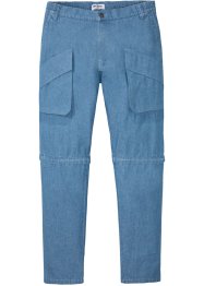 Loose fit jeans van zomers denim met afritsbare pijpen, John Baner JEANSWEAR