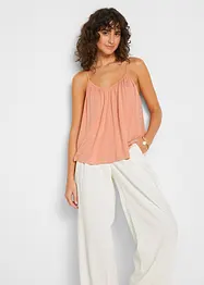 Top met spaghettibandjes van soepele viscose, bonprix
