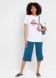 T-shirt met zijsplitten, korte mouw, bpc bonprix collection