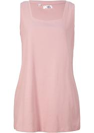 Geribde longtop met carréhals en brede schouderbandjes, bpc bonprix collection