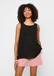 Crinkle blousetop met rugdetail, bpc bonprix collection