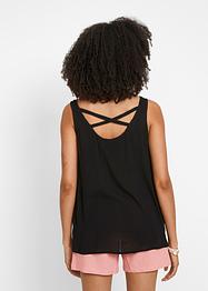Crinkle blousetop met rugdetail, bpc bonprix collection