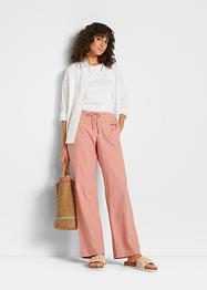 Wijde broek met linnen, bpc bonprix collection