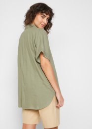 Lange, linnen blouse met knoopsluiting, bpc bonprix collection
