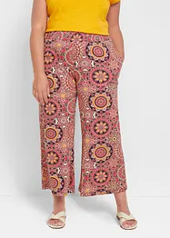 Wijde jersey culotte met brede, gesmokte band, 7/8 lengte, bonprix