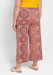 Wijde jersey culotte met brede, gesmokte band, 7/8 lengte, bonprix