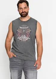 Muscle shirt in washed out look, bonprix
