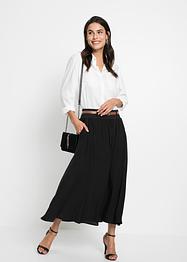 Maxi rok met riem (2-dlg. set) in korte maten, BODYFLIRT