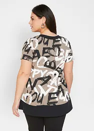 Longshirt met korte mouwen, bonprix