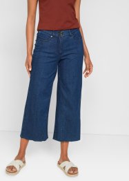 Jeans culotte met comfortband en driehoekige inzet, bpc bonprix collection