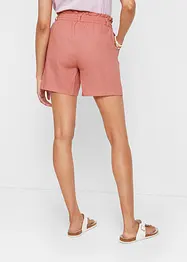 Paperbag short met linnen, bonprix