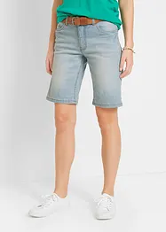 Mid waist jeans bermuda, straight, bonprix