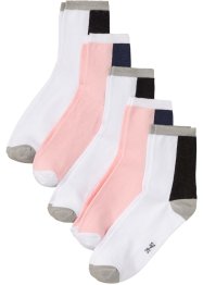 Korte sokken (5 paar) met biologisch katoen, bpc bonprix collection