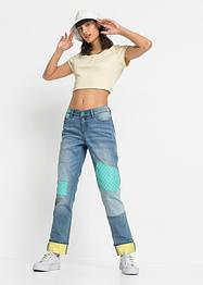 Boyfriend jeans met patches, RAINBOW