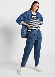 Stretch barrel jeans, cropped, John Baner JEANSWEAR