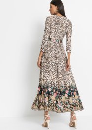 Maxi jurk met strikceintuur, BODYFLIRT boutique