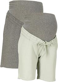 Zwangerschaps sweat bermuda (set van 2) met katoen, bpc bonprix collection
