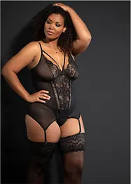 Bustier met jarretels en string (2-dlg. set), VENUS