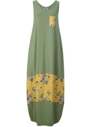 Katoenen maxi jurk in O-lijn, bpc bonprix collection