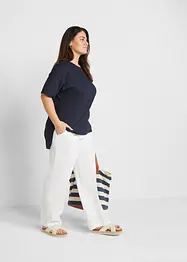 Oversized T-shirt met splitten opzij, bonprix