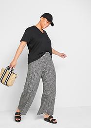 Jersey palazzo broek met comfortband, gedessineerd, bpc bonprix collection