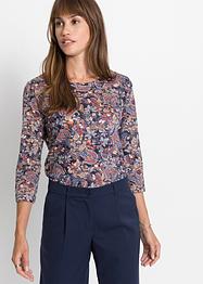 Gedessineerd shirt, 7/8 mouw, bpc selection