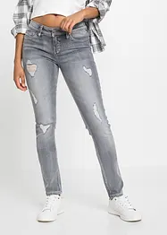 Skinny jeans met destroyed effecten, bonprix