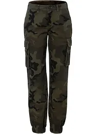 Cargo broek met camouflageprint, bonprix