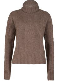 Wollen trui met Good Cashmere Standard® en kabelpatroon, bpc selection premium