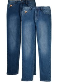 Classic fit stretch jeans, tapered (set van 2), John Baner JEANSWEAR