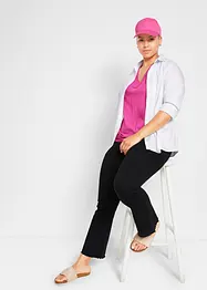 Wijd uitlopende legging van katoenmix (set van 2), bonprix