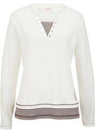 Katoenen longsleeve in layerlook, John Baner JEANSWEAR