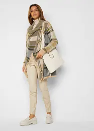 Lang vest met franjes, bonprix