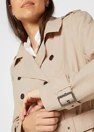 Lange trenchcoat met tailleriem, bonprix