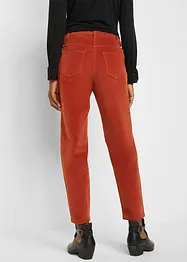 High-waist corduroy broek met comfortband, cropped, bonprix