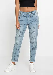 Boyfriend jeans met print, RAINBOW